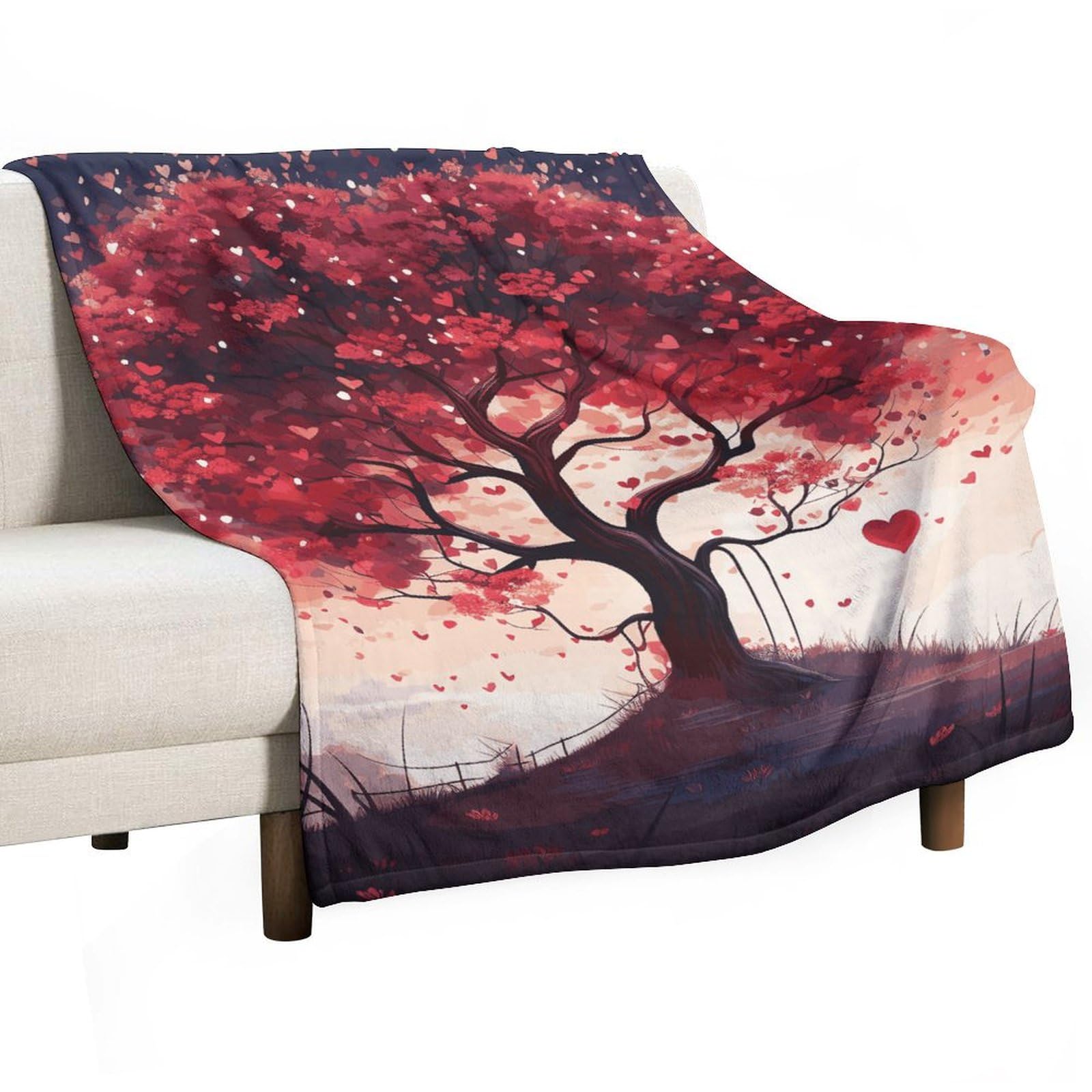 Couverture en flanelle légère 101x127 cm plaid lit voyage pique-nique imprimé