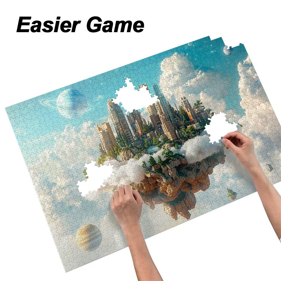 Puzzle 1000 Pezzi, Puzzle Città per Adulti, 70x50cm, Compact Box -4434