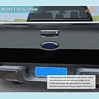 Vista 6 de Aunginsy Cubierta de anillo de emblema para puerta trasera compatible con Ford Ranger 2015-2022, emblema ABS para maletero trasero de automóvil