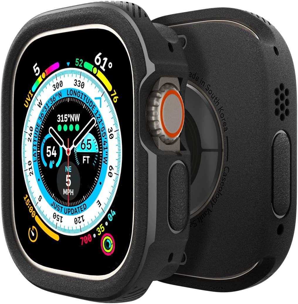 Caseology Vault Designed for Apple Watch Ultra 2 Case/for Apple Watch Ultra Case 49mm (2023)(2022) - Matte Black