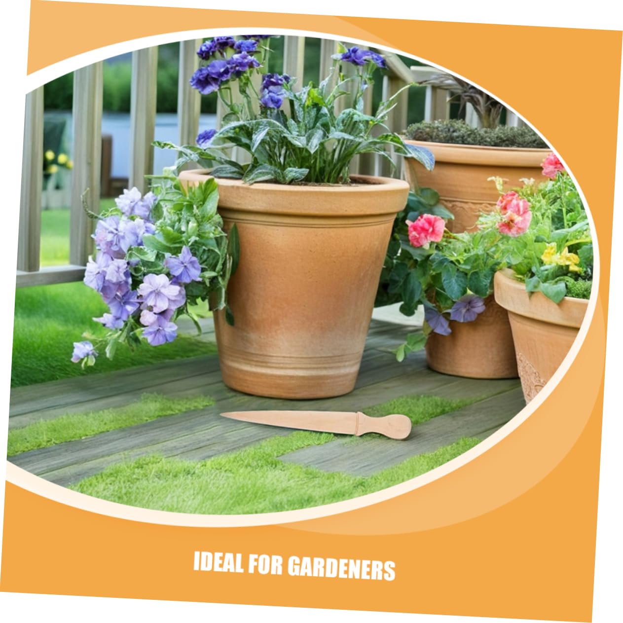 Toyvian 6pezzi Giardinaggio Utensili Ergonomici Per Scavare e Facili e Resilienti Per Appassionati Giardinaggio