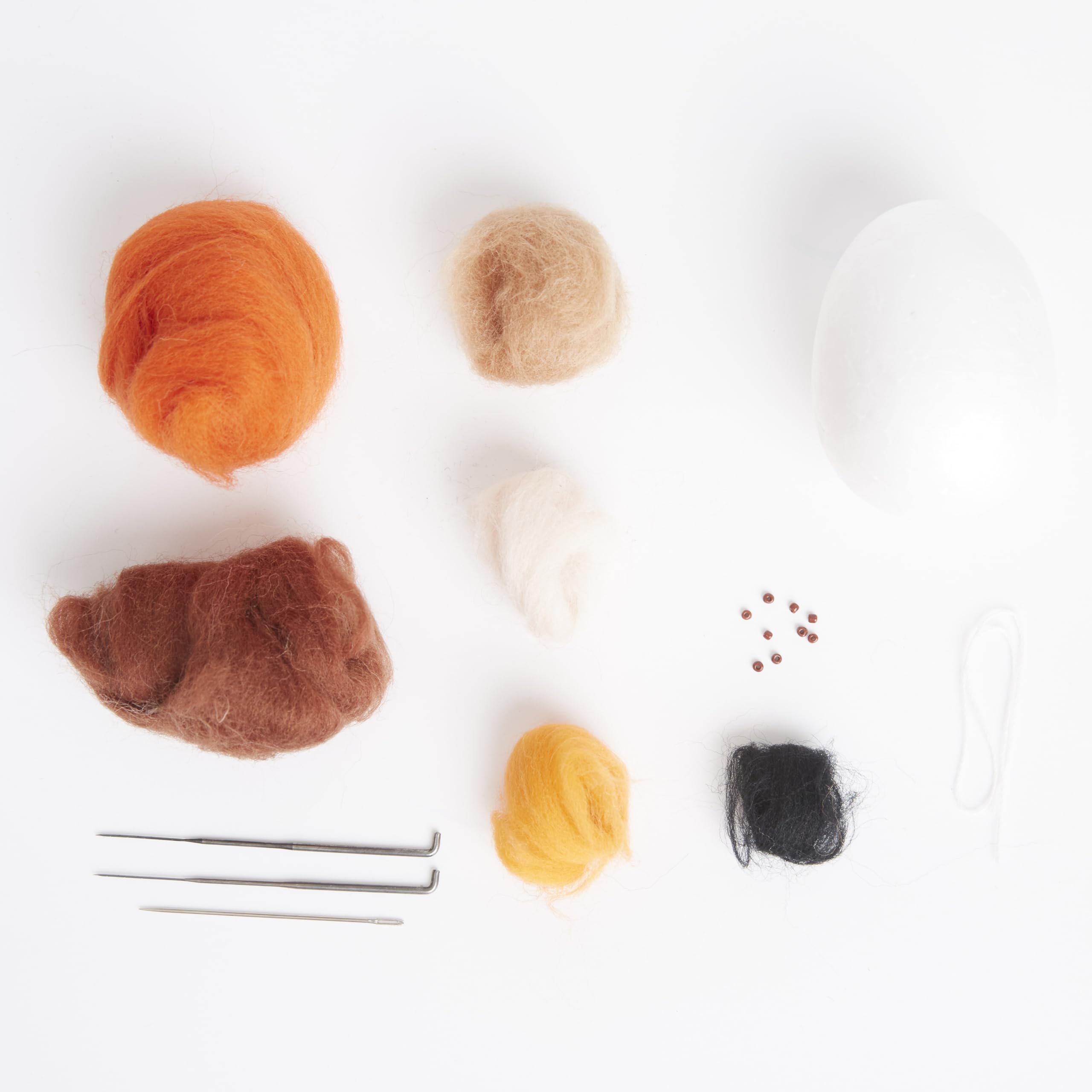 Simply Make Needle Felting Kit Halloween Autumn Latte, Including Wool, Needles, Tools - Image 3