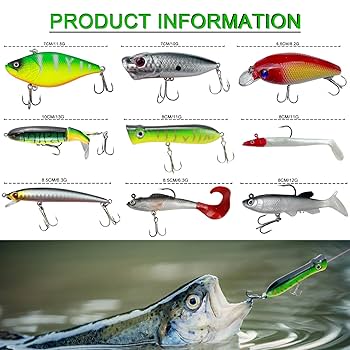 Amazon | FREE FISHER 346ピース 釣り用ルアーキット タックル