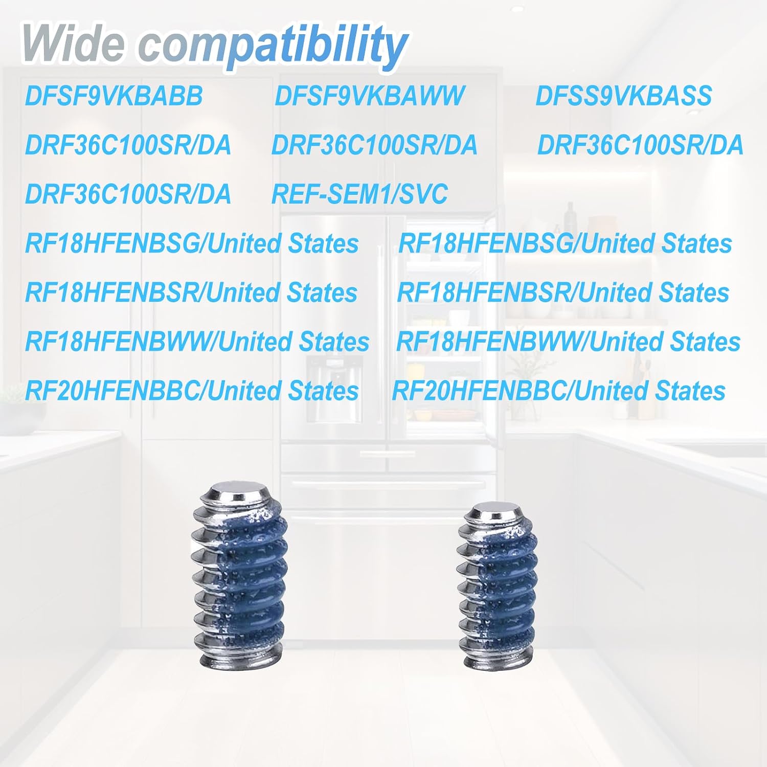Refrigerator Door Handle Screw Kit 6009-001526 for Samsung Kenmore and Most Fridges AM 6-2-4 - EA230915（4PCS