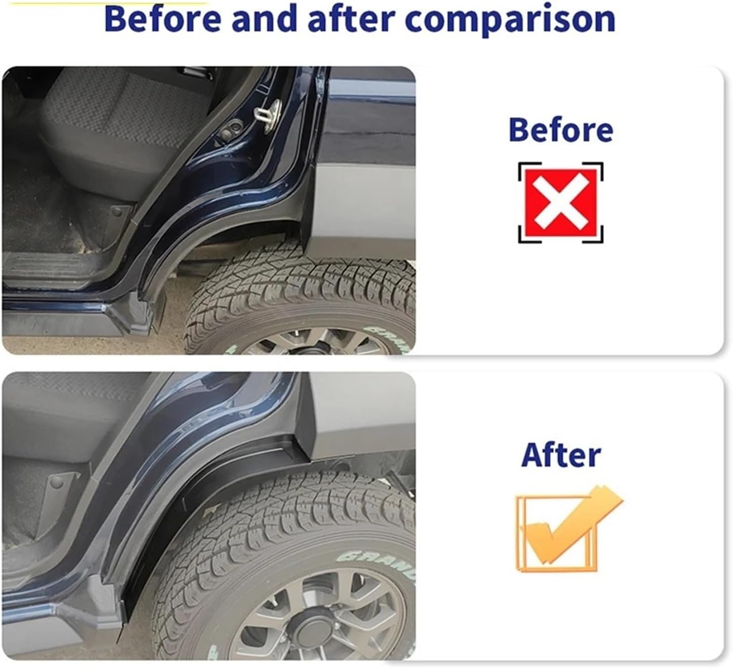 Easy Installation Car Rear Door Mudguard Fit For Suzuki Jimny JB74 4 Door 2019-2025 Mudflaps Exterior Accessories for All-Weather Protection