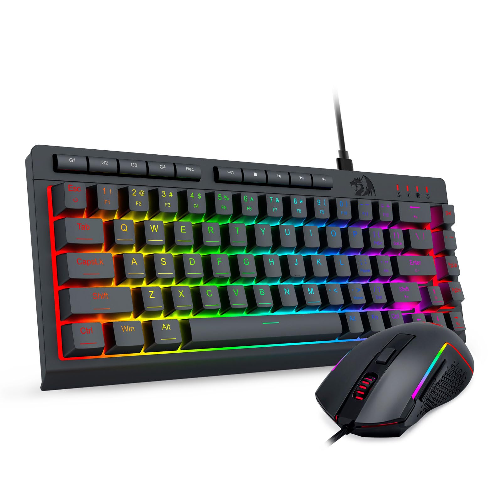 Redragon Combo tastiera e mouse da gioco cablati S157