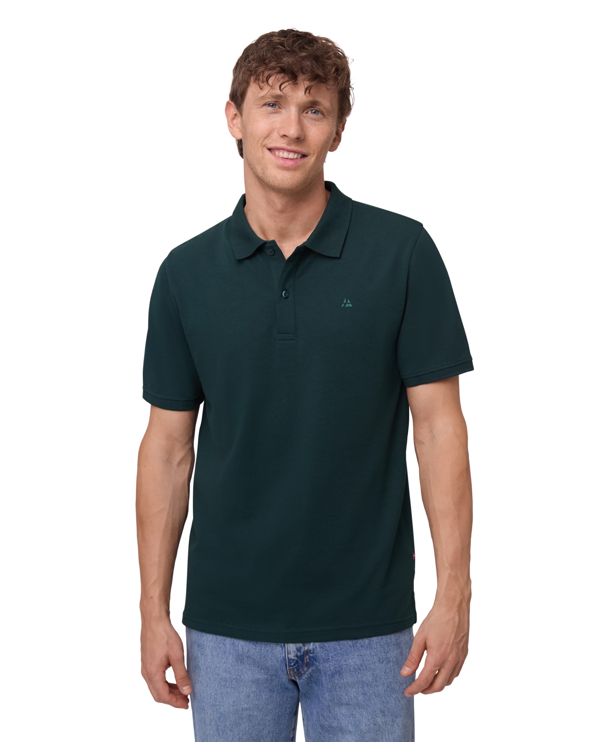 DANISH ENDURANCE Maglietta Polo Uomo Manica Corta in Cotone Biologico Premium, Polo T-Shirt Uomo, 1 o 2 Paia