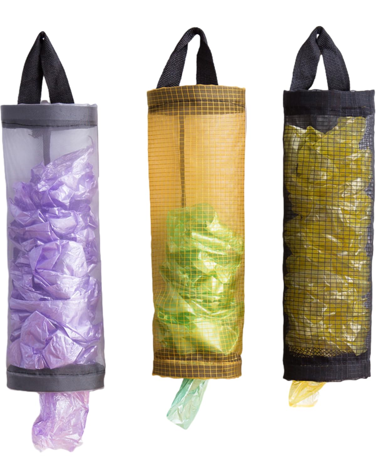 harukita レジ袋ストッカー ポリ袋ストッカー ゴミ袋収納 プラスチックバッグホルダー レジ袋 キッチン収納 壁掛け 吊り下げ 取り出せ便利 ゴミ袋ストッカー ホームとキッチン用（3個入）