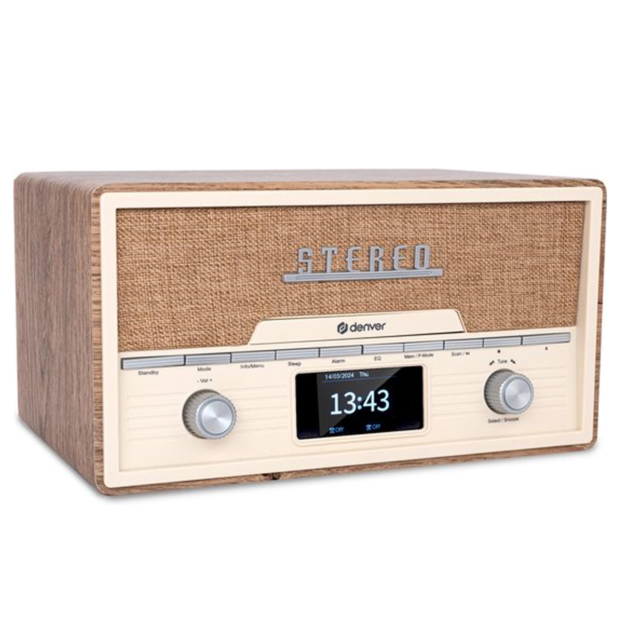 Denver Retro Dab+/FM Radio con CD/BT/USB MDA-525LW