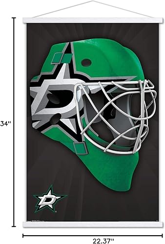 Miniatura 75 de Trends International NHL Dallas Stars - Póster de pared con máscara 16, 22.375 x 34 pulgadas, versión enmarcada en negro Versión con marco negro