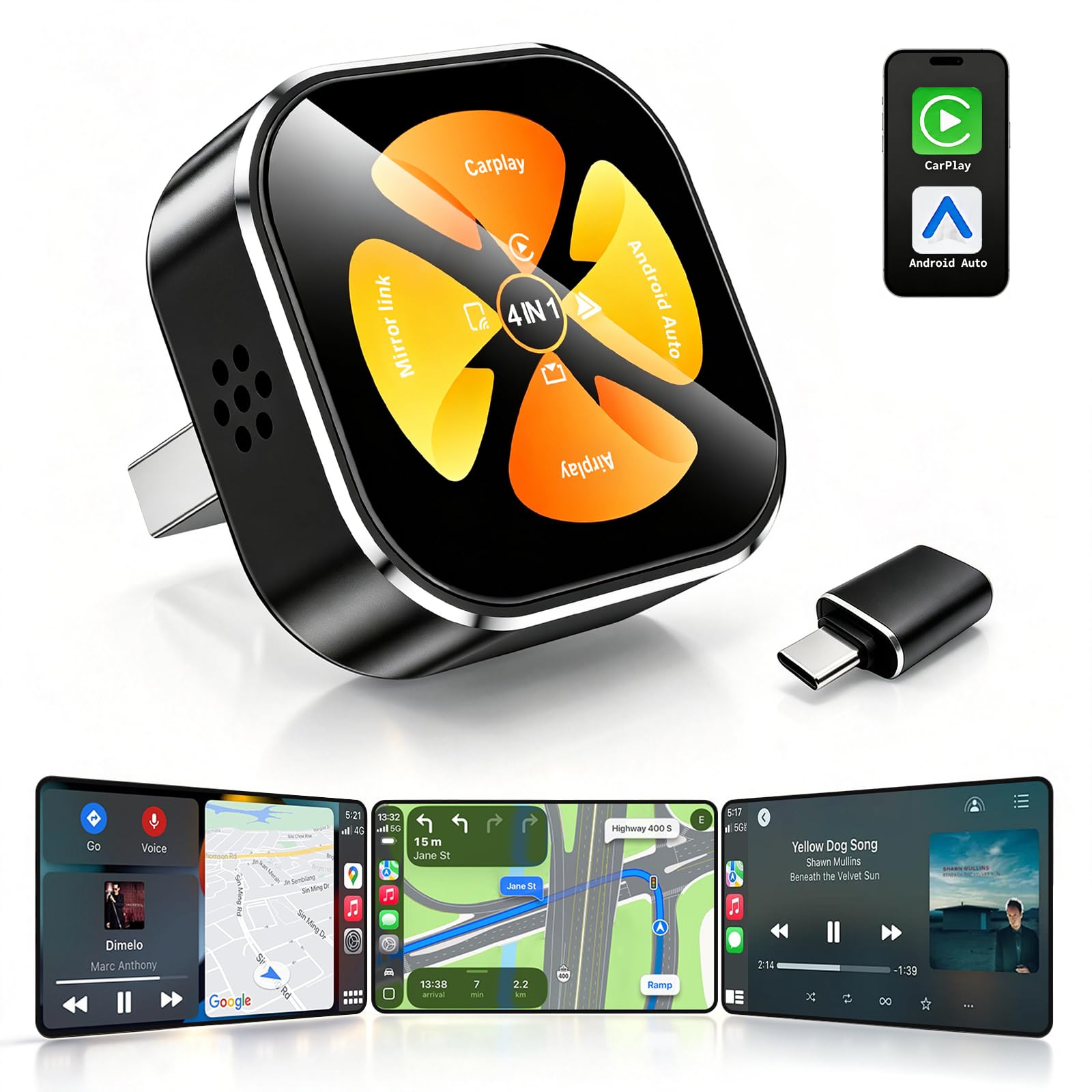 Photo 1 of Janettar Wireless CarPlay Adapter