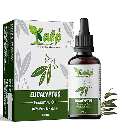 Kalp Eucalyptus Oil -100% Natural, Pure, Undiluted, steam distilled For Massage Skin & Aromatherapy, mosquito repellent & Aroma Diffuser, skin and hair care -100ml