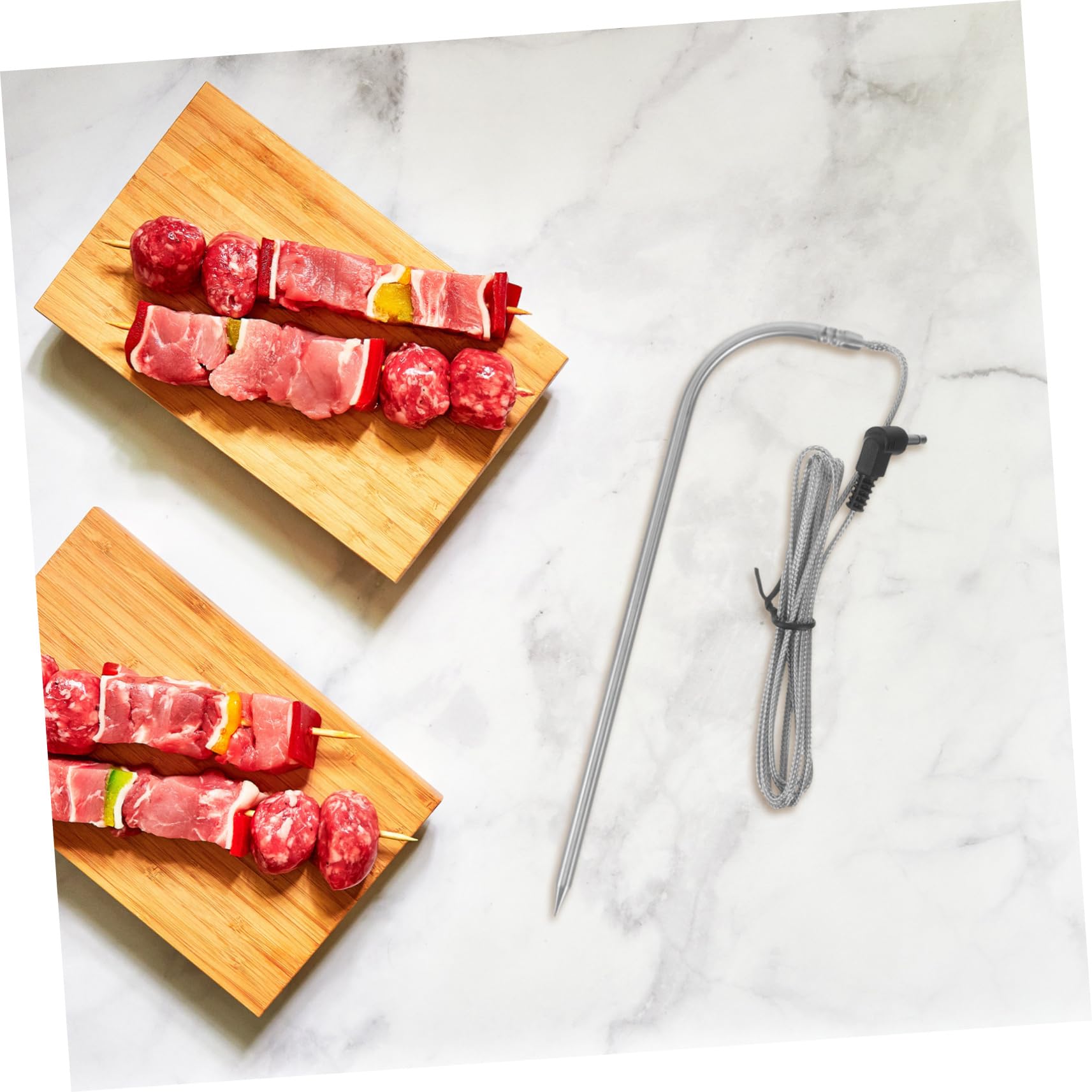 Toddmomy 3sets Termometro Per Bbq Con Probe Di Alta Precisione Sensore Di Temperatura Per Cottura Per Grigliate e Alimenti Caldi Accessorio Cucina Per Amanti Del Bbq