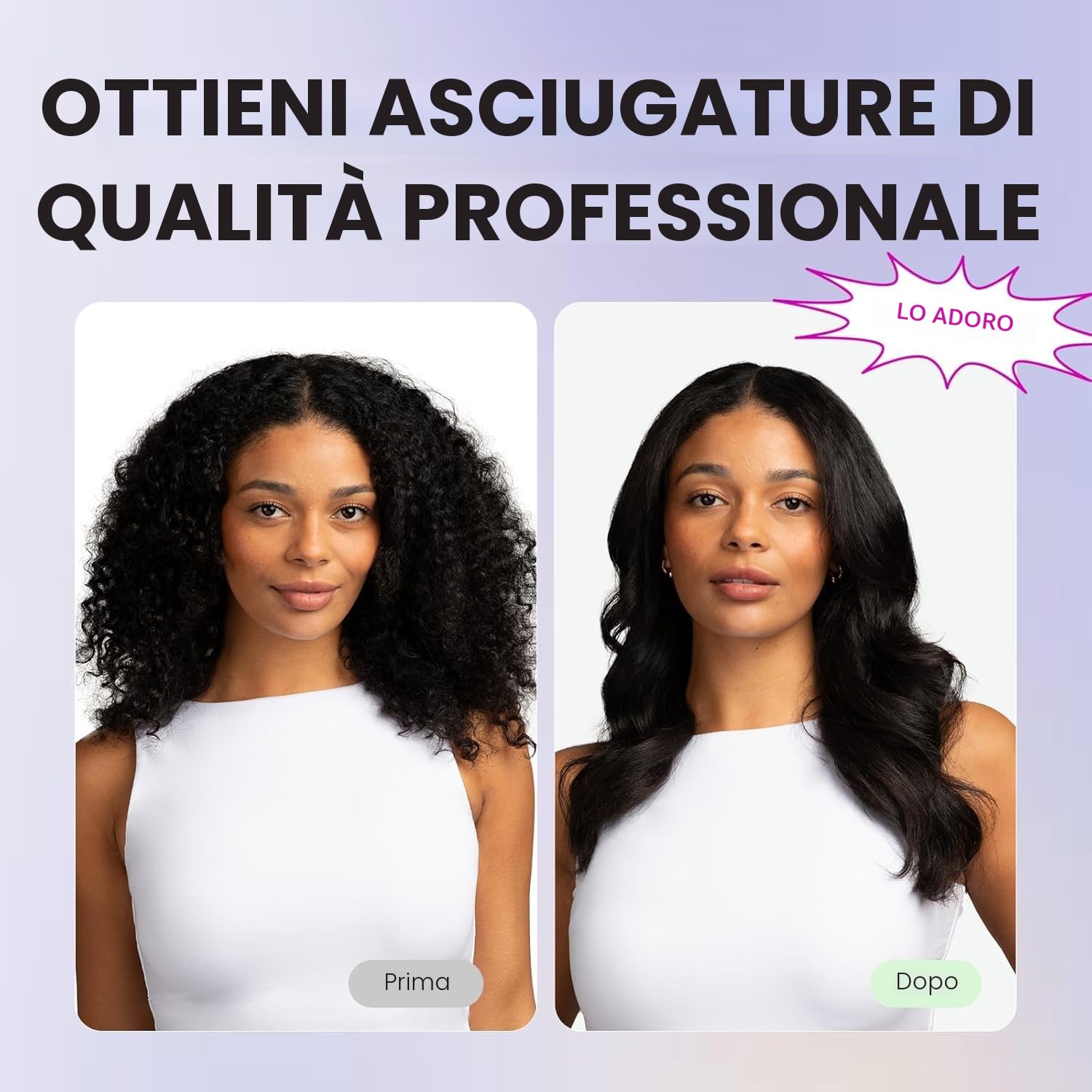 Wavytalk Thermal Brush Spazzola Termica Arricciante, Spazzola Arricciante Ionica da 38mm Riscaldata per Creare Volume e Blowout, Dual Voltage