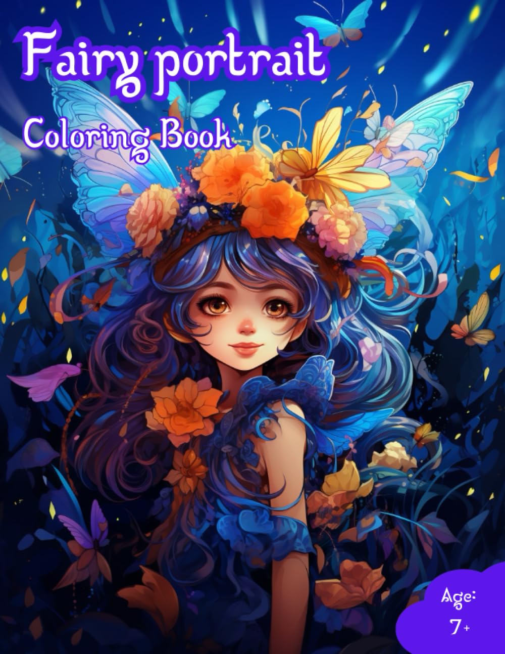 Whimsical Fairy Portrait Colouring Book: Whimsical Fairy Portraits: A Magical Colouring Adventure for All Ages