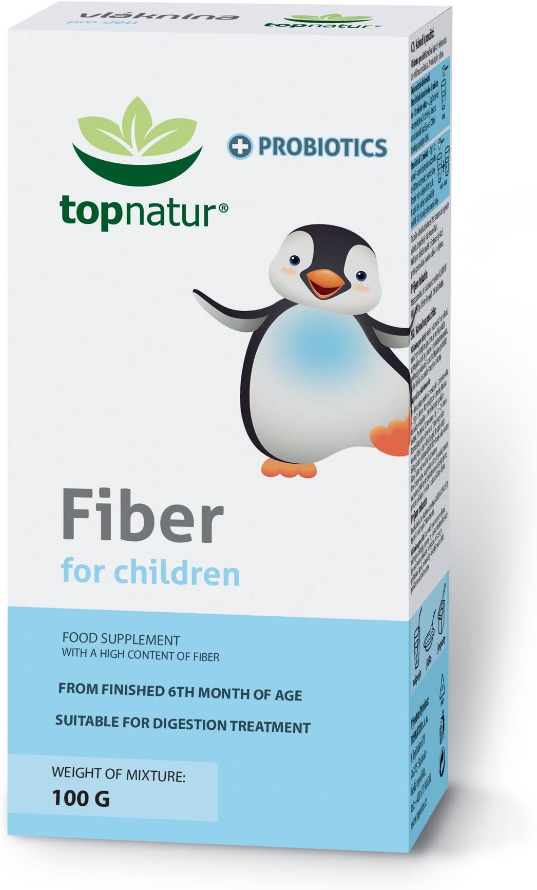 Topnatur Multi Strain Probiotic, Fibre and Prebiotic Supplement for Children | Natural Relief from Constipation, Gas and Bloating for Kids & Babies | For a Healthy Bowel and Happy Tummy