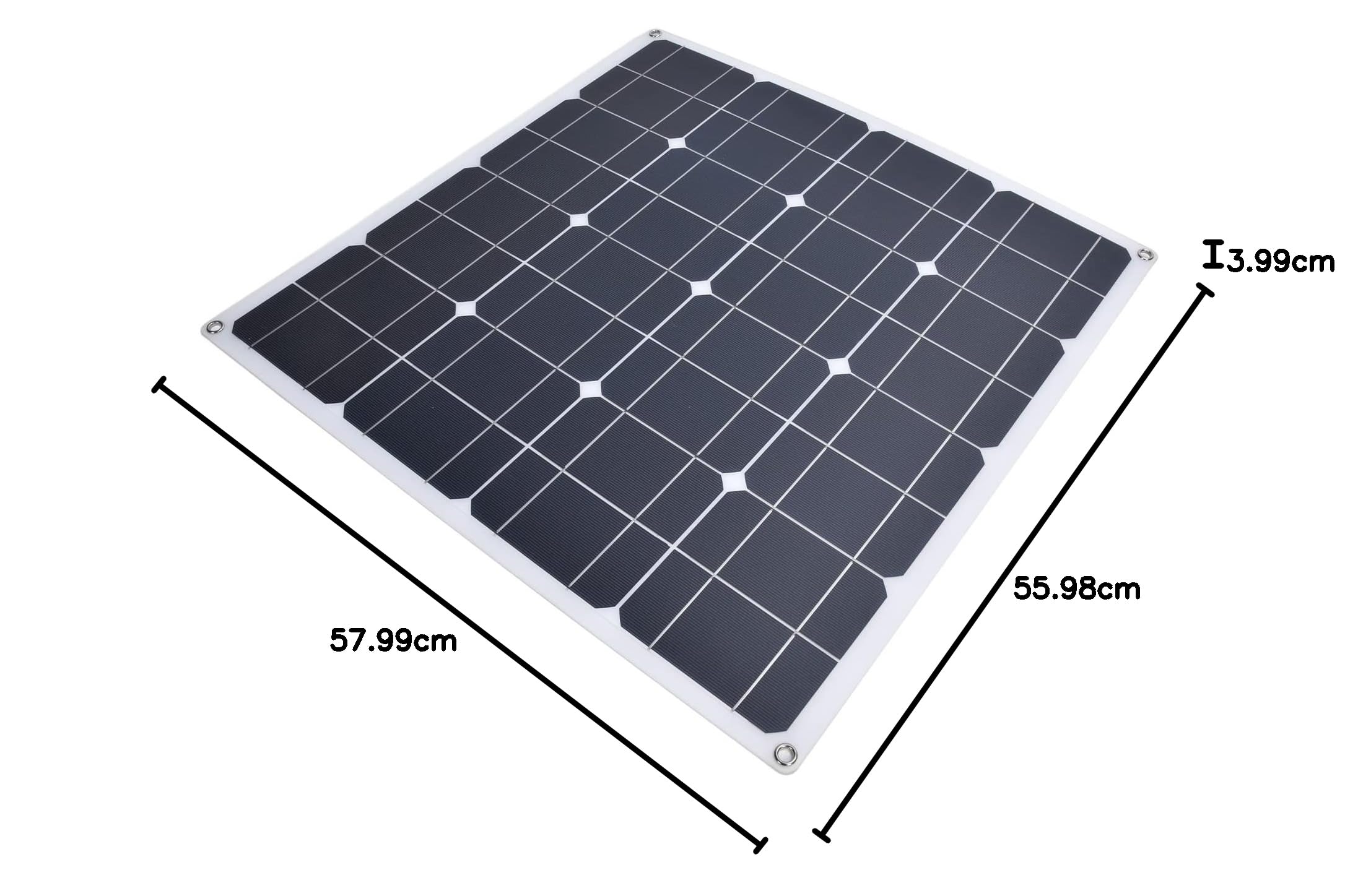 Ładowarka Baterii Słonecznej, Elastyczny Monokrystaliczny Panel Słoneczny, Moc Wyjściowa 60 W DC 12 V, Przenośna do Użytku Samochodowego i Zewnętrznego