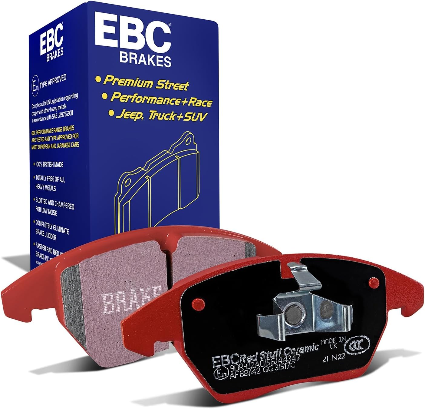 EBC Brakes Redstuff 3000 Series Sport Brake Pad Set DP31517C to Fit SEAT,AUDI,SKODA,VOLKSWAGEN