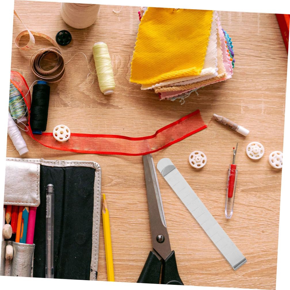 10pcs Sewing Clamp Fixed Ruler DIY Hemming Clip Craft Quilting Clip Ruler Hemming Metal Material for Home Use
