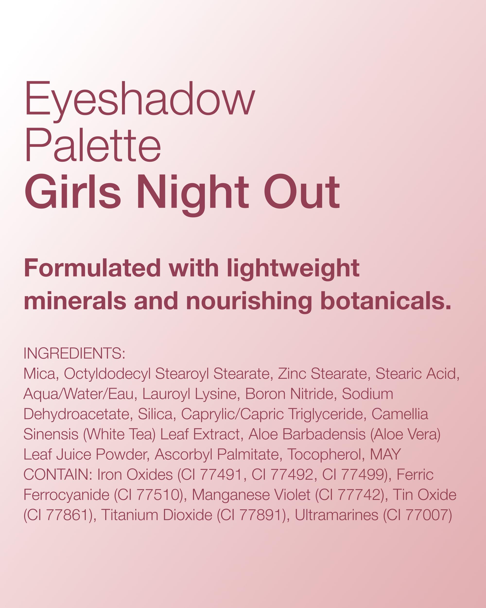 Mineral Fusion Vegan Eyeshadow Palette, 0.25 Ounce (Pack of 1)