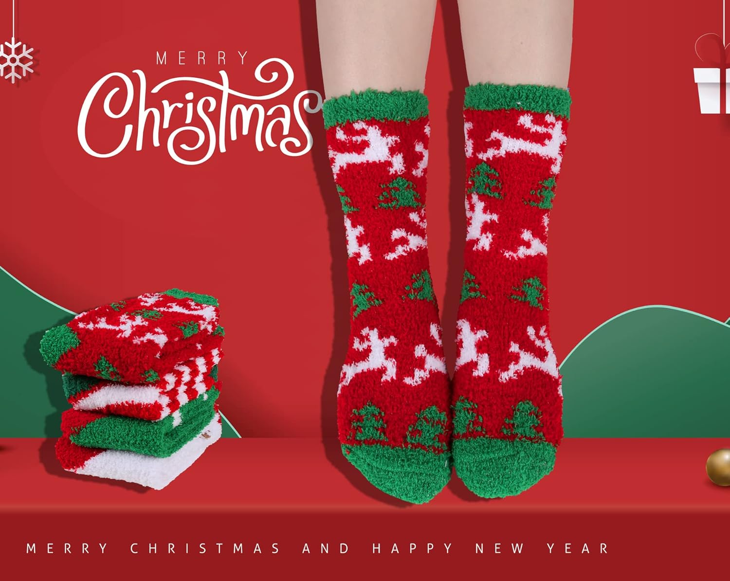 Benefeet Sox Womens Fuzzy Socks Girls Cute Cozy Soft Socks Winter Warm Fluffy Sock Home Sleeping Thick Plush Slipper Sock - Image 3