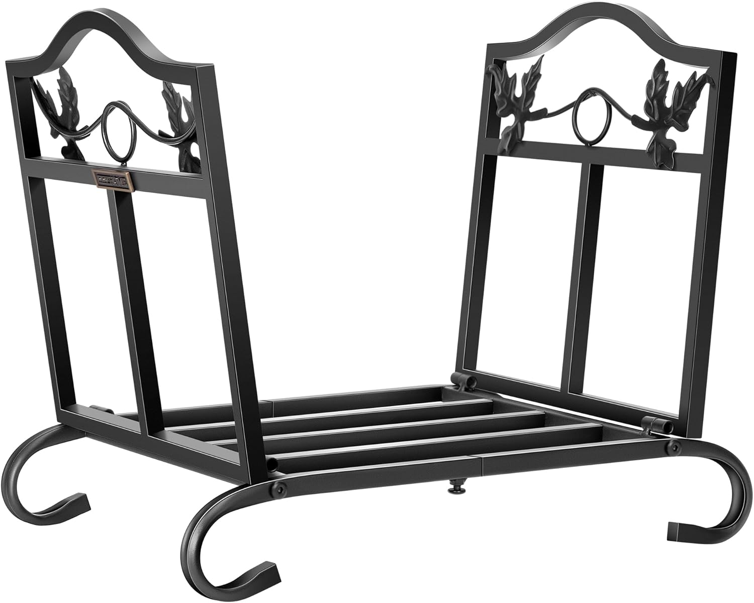 VIVOHOME 41 Inches Firewood Log Rack Hoop 21.5 Inches Folding Firewood Storage Log Rack