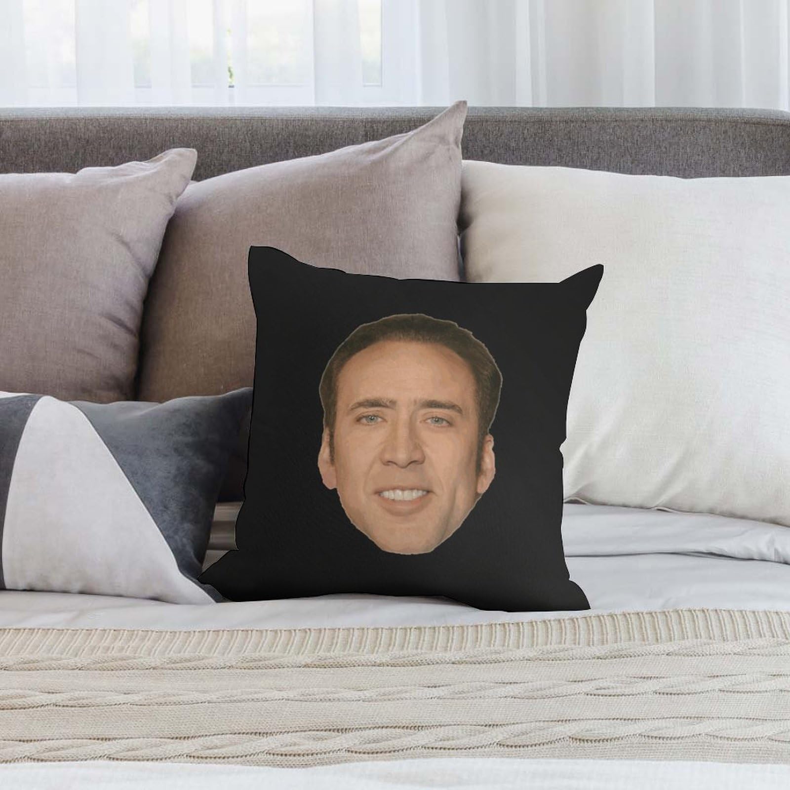 Amazon.co.jp: 枕カバー ニコラス・ケイジ Nicolas Cage クッション