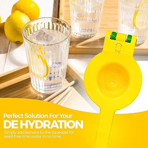 Miniatura 5 de The HomeFlow Co.'s - Exprimidor manual grande 2 en 1, exprimidor de frutas, exprimidor de mano de alta resistencia, fácil de usar y limpiar, extrae