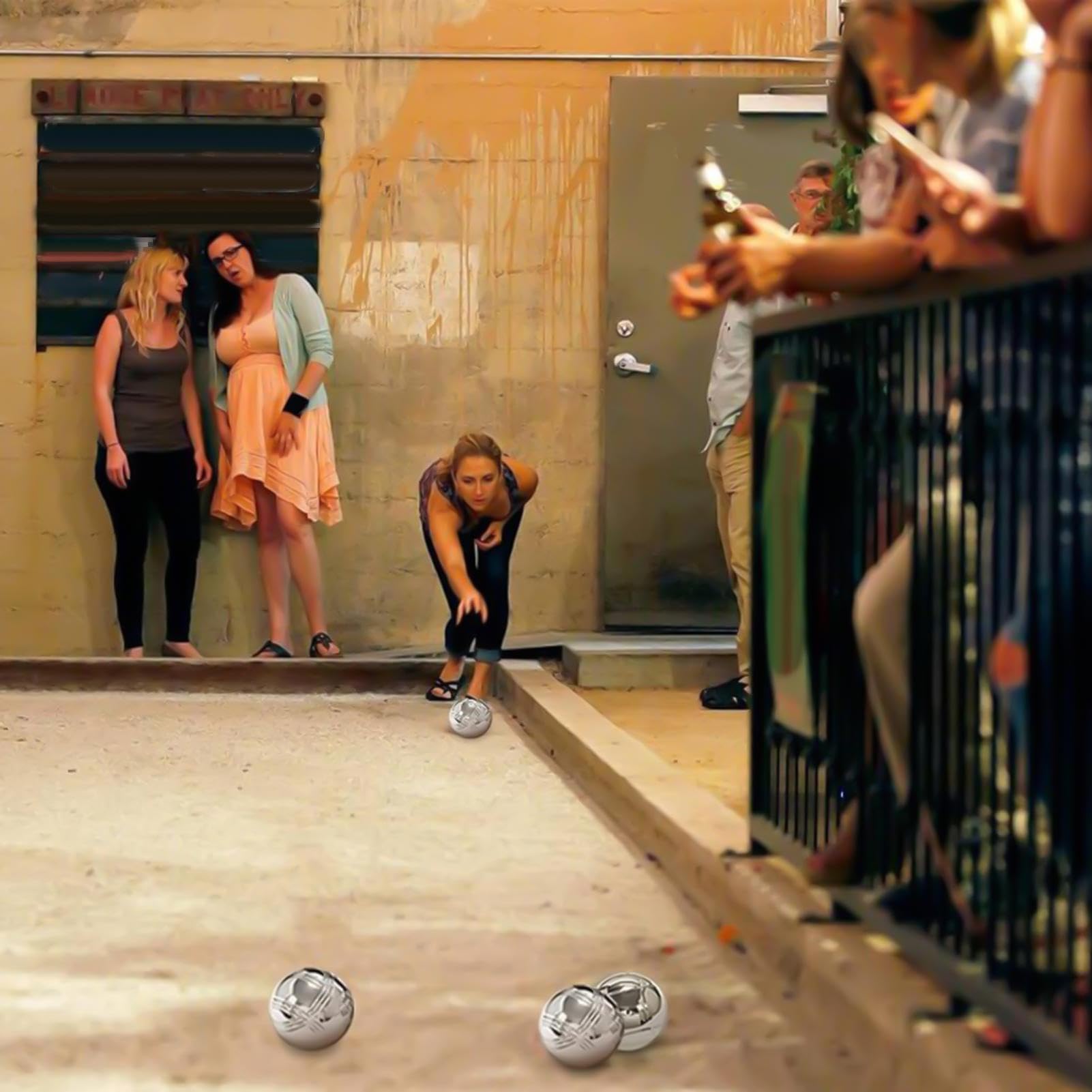 Boules - Juego de Bolas de Metal Bool Ball, Outdo Ametal Petan Boule Boul, Juegos de Deportes al Aire Libre, Juegos Deportivos al Aire Libre, Hojas de Playa