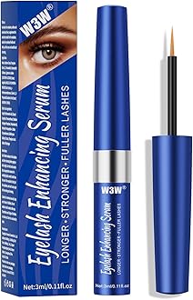 W3W Eyelash Growth Serum for Boost,Lash Growth Serum Advanced Formula for Longer, Fuller, and Thicker Lashes, 3 ML (Blue)