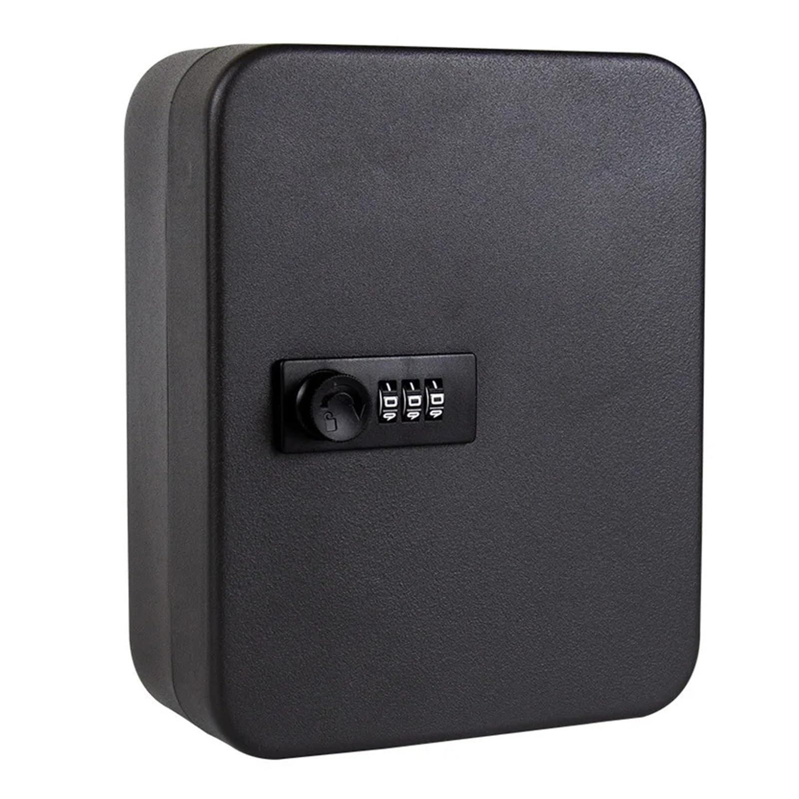 Secure Key Sto Box - Caja fuerte para llaves con contraseña para múltiples llaves, ideal para oficina en casa o trabajo y Slish (S-Negro-Código)