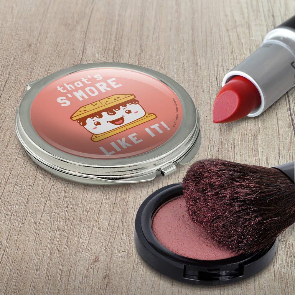 That's S'More Like It Funny Humor Compact Travel Purse Handbag Makeup Mirror
