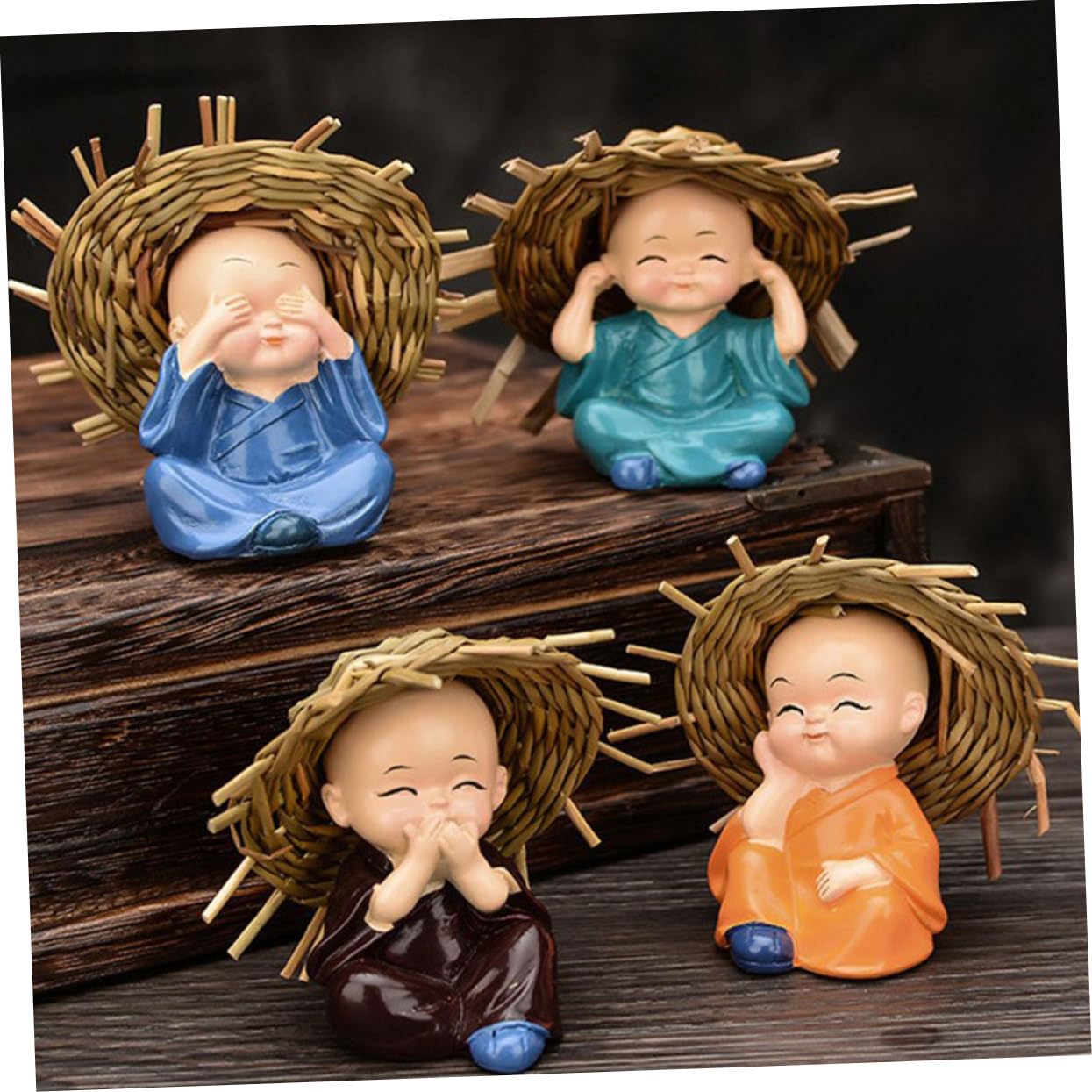 Buddha Wackelfigur Auto Deko - Niedliches Dashboard Ornament Für Auto & Büro