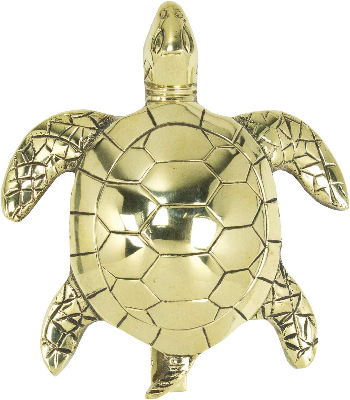 Large Solid Brass Sea Turtle Doorknocker