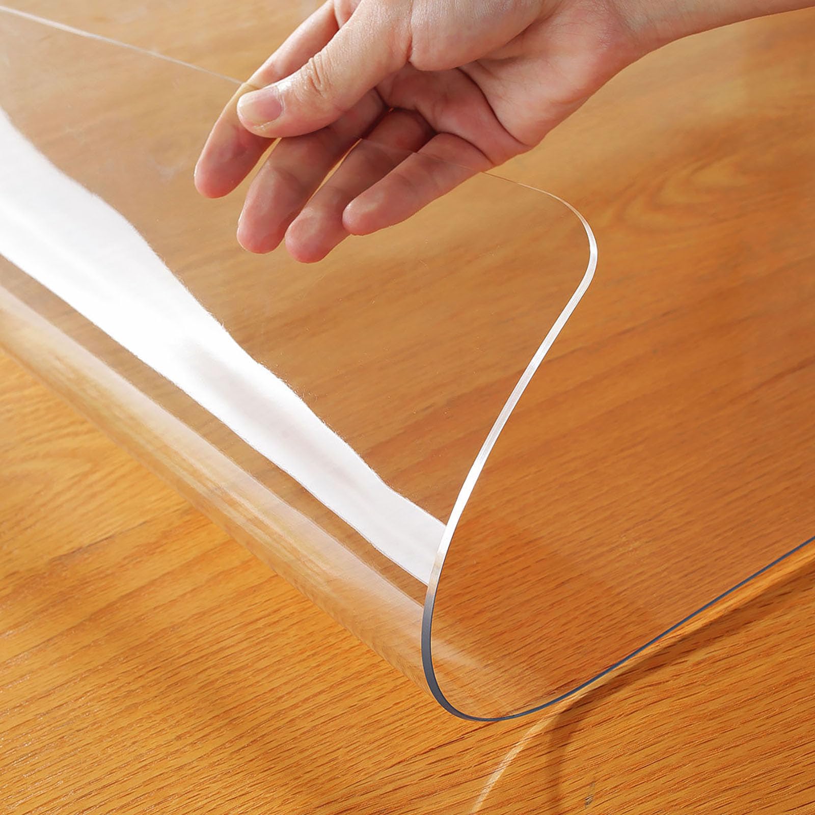 Nappe de table transparente anti-rayures 75x164 cm pour protéger vos meubles des enfants