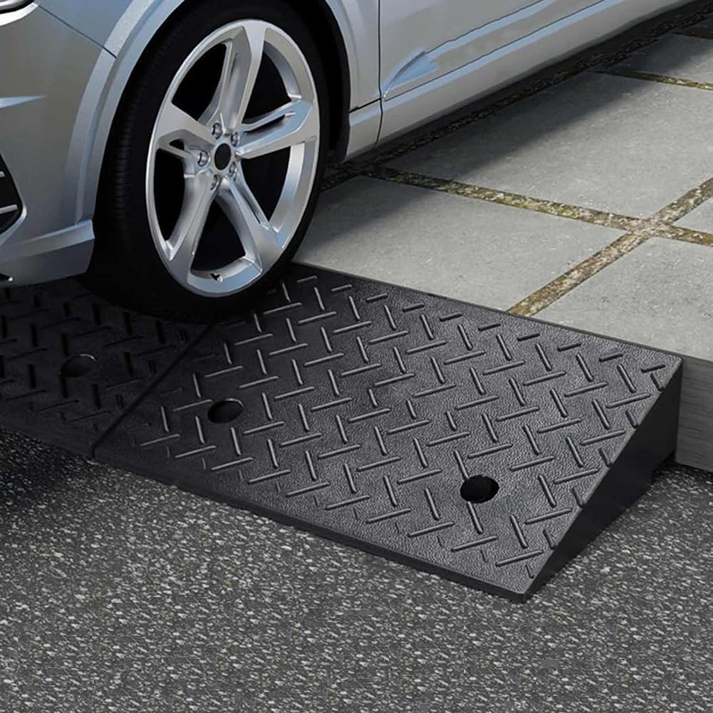 Kanduo Rampa podjazdowa Rowery, motocykle, pasy ruchu, podjazdy dla wózków inwalidzkich, przenośne gumowe podjazdy krawężnikowe(10cm/4inch)