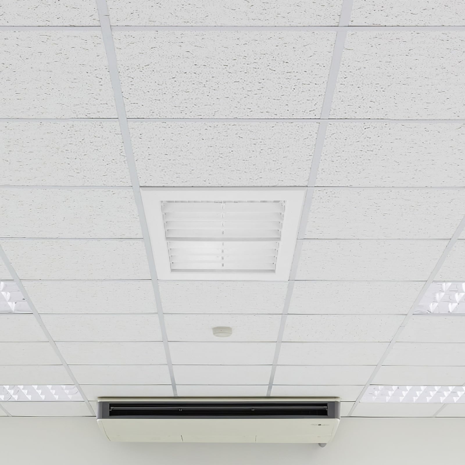 Griglia di Ventilazione per Condizionatore in Abs Design a Doppio Strato e Struttura Tondo-quadrata, per Creare Un'atmosfera Estiva Stile Moderno