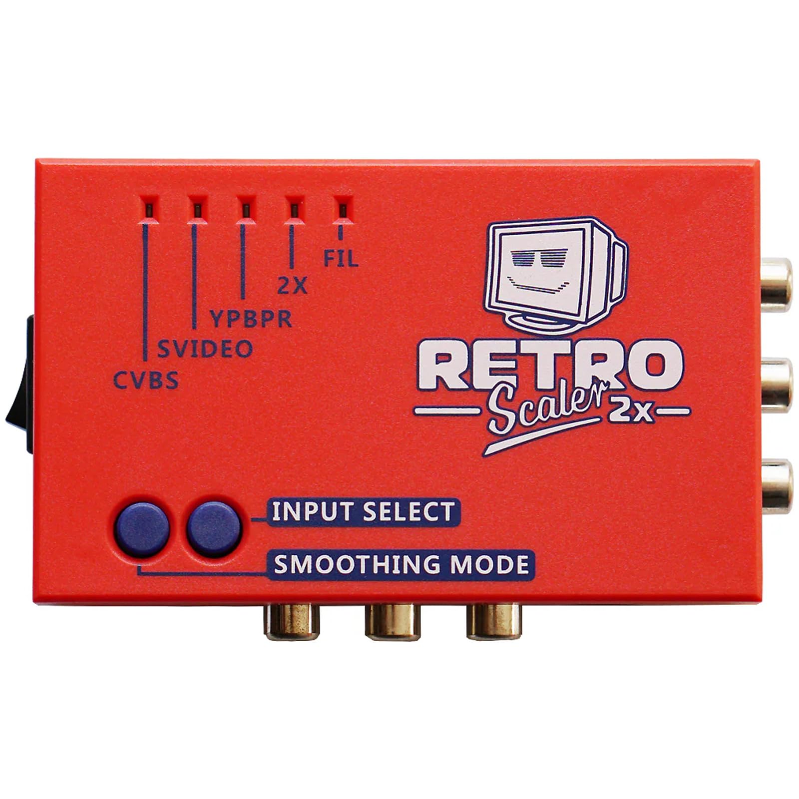 RetroScaler2x AV/SV/YPBPR a HDMI Convertitore Supporta Modalità Filtro e Pass-through, Adattatore per Videogiochi Line-Doubler per console di gioco retrò PS2 N64 NES Dreamcast Saturn MD1 NGC SFC