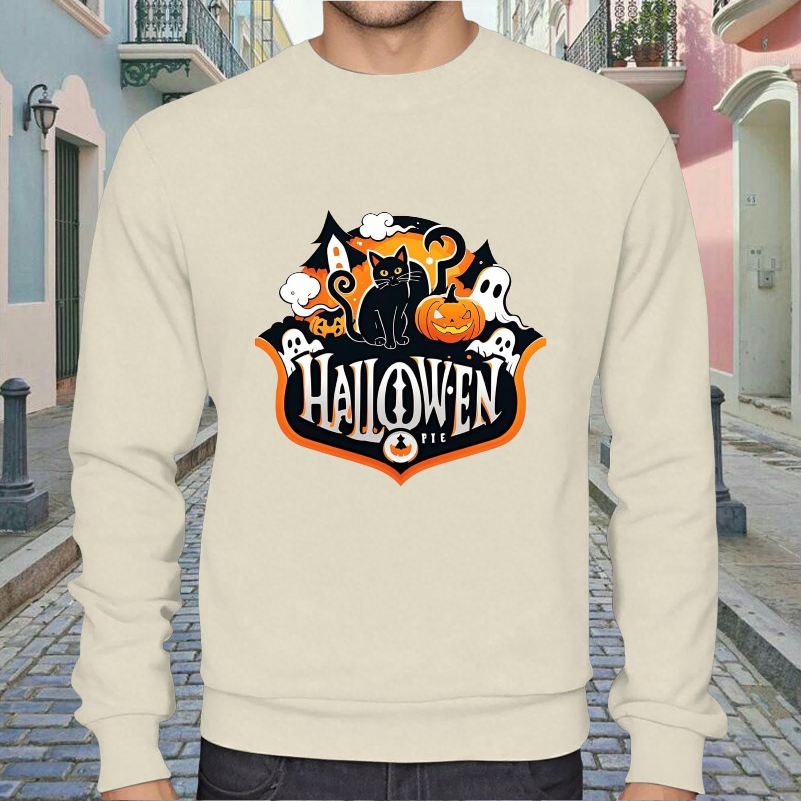 Chaquetones Hombre Invierno Sudadera con Capucha Informal, Moderna Y Elegante Estampado De Calabaza Halloween para Hombre, Juvenil Sin Musculosas Top Deportivo Men's Clothing Softshell