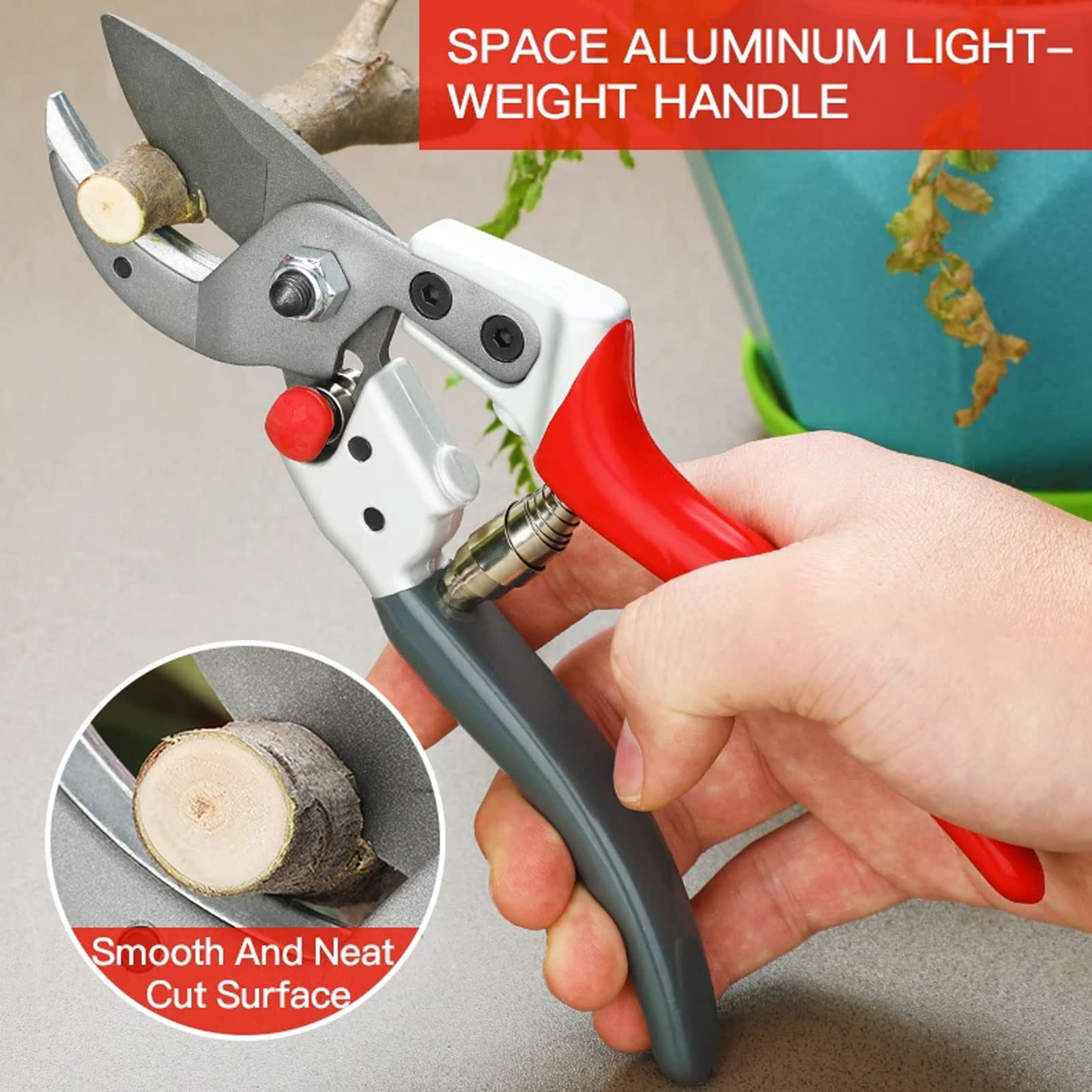 Kit di utensili per innesto da giardino 2 in 1, kit di forbici da potatura con lame di ricambio e rotoli di nastri per innesto, utensile da taglio per innesto con una mano per fiori, alberi, piante,