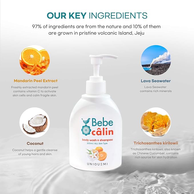 Amazon Com Bebe Calin Body Wash Shampoo 10 14 Fl Oz 2 In 1 Shampoo And Body Wash For Kids Teens Adults Shampoo For Sensitive Scalp Kids Shampoo And Body Wash