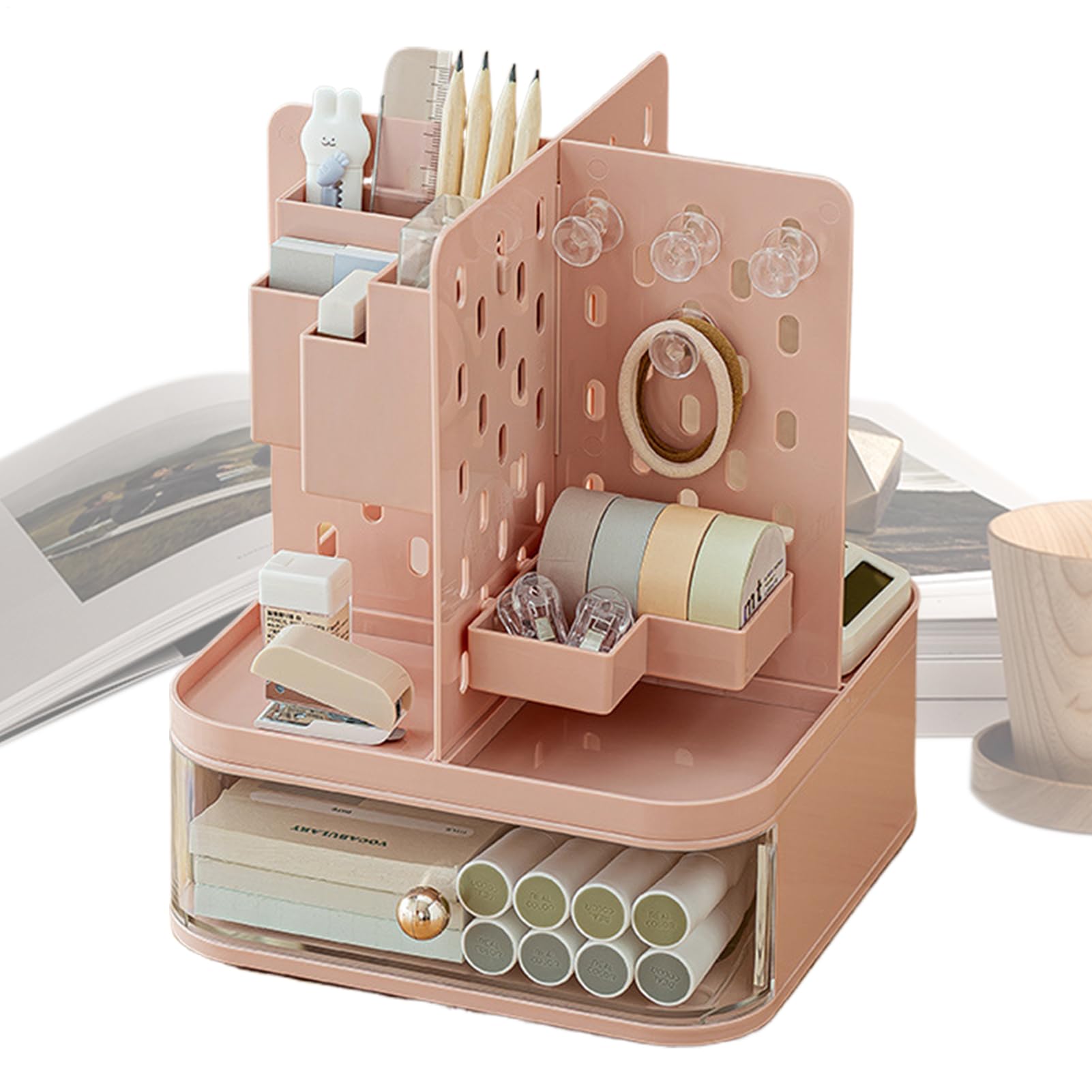 Organisateur de bureau rotatif 360 pour trier vos crayons et fournitures