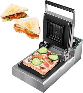 Hot Sandwich Maker - 1000W Sandwich Griller Press | Non-Stick Toaster Grill with Indicator Lights for Hamburger, Steak Bacon, Grilled Cheese, Tuna Melts, Snacks