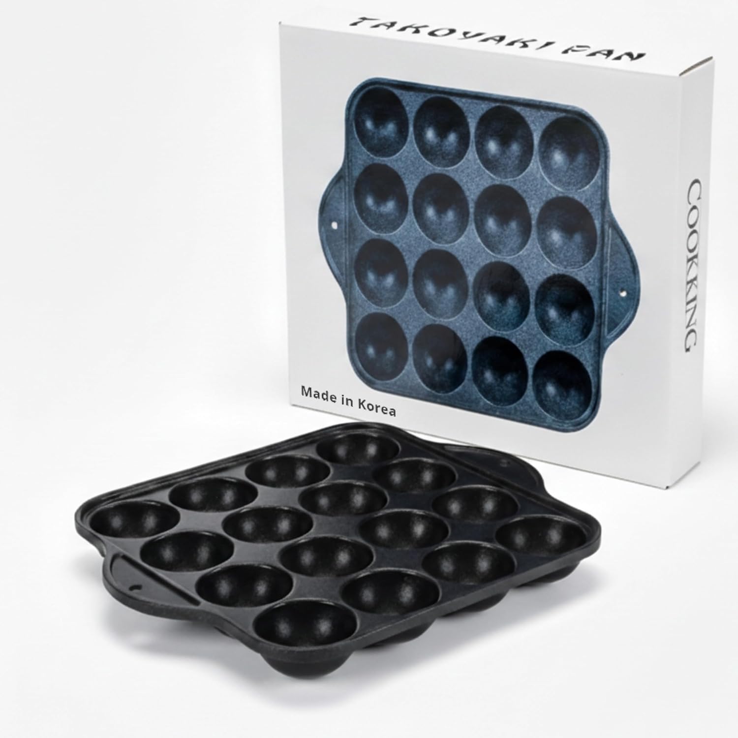 COOKKING - TAKOYAKI Nonstick Grill Pan/Cooking Plate, Made in Korea - Image 2