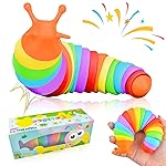 Cevioce Fidget Slug Toy, Sensory Slug Fidget Toy for Kids & Adults, 1 PC Cute Autism Sensory Toys for Autistic Children Great Birthday Gift for Girls Boys Toddlers Christmas Stocking Stuffers for Kids