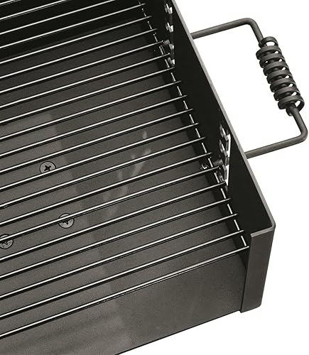 Miniatura 4 de Guide Gear Parrilla de barbacoa de carbón resistente estilo parque para campamento, cocina al aire libre, patio trasero, patio, parrillas de