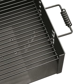 Guide Gear Heavy-Duty Park-Style Charcoal BBQ Grill for Camping, Outdoor Cooking, Backyard, Patio, Camp Grilling Barbecues, 15.5 x 15 x 8.25h.