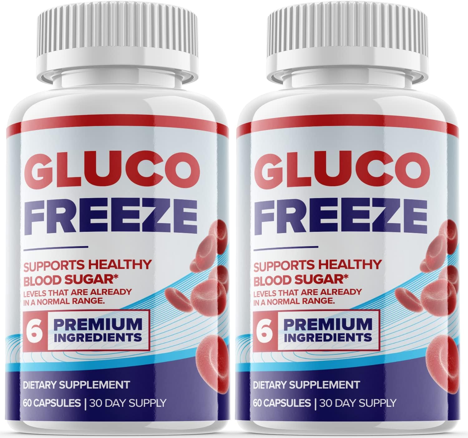 (2 Pack) Gluco Freeze Pills Glucofreeze Pills for Blood