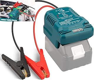 Car Jump Starter, for Makita 18V Li-ion Battery Jump Starter Adapter Powered with Jumper Cables&Clamps, Car Portable Jump Starter with 18V Adapter Charger(Battery not Included)
