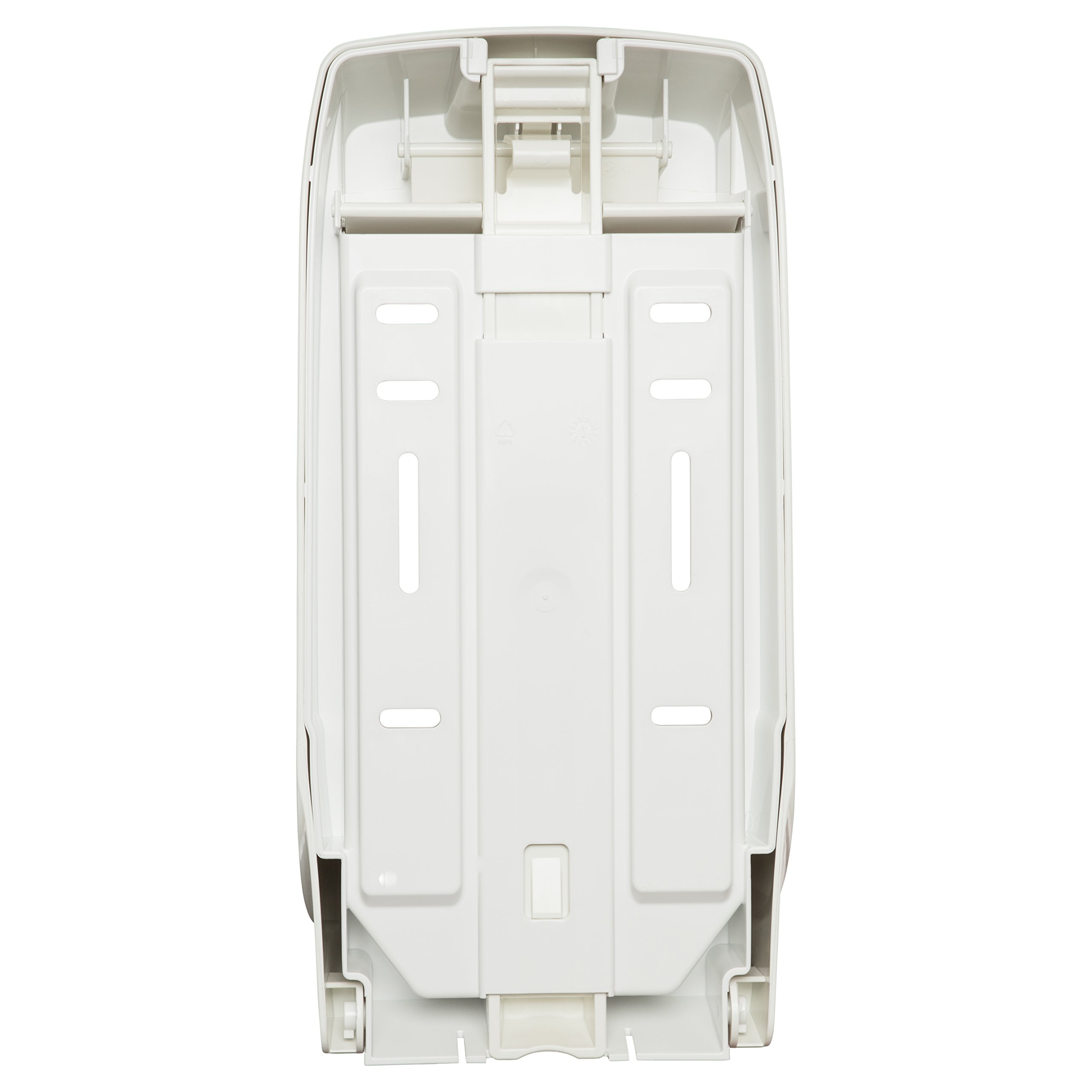 Distributeur de papier toilette plié Aquarius 6946 - 1 x distributeur blanc de papier toilette feuille à feuille
